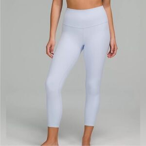 Lululemon Align High-Rise Pant 25” Blue Linen Size 10 NWT